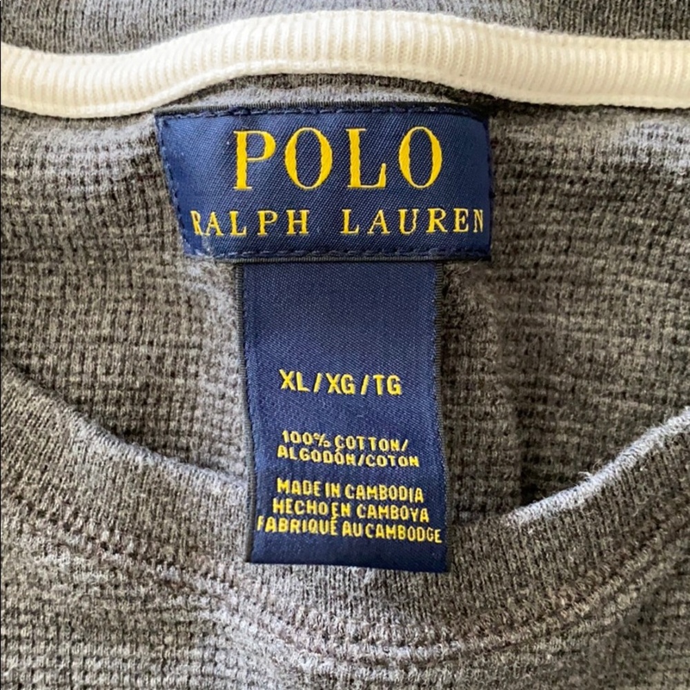 Ralph Lauren Polo Long-Sleeve Thermal - Large - Picture 3 of 6